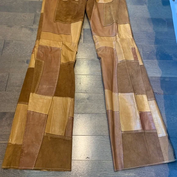 Parasuco Patchwork genuine leather pants - Picture 4 of 6